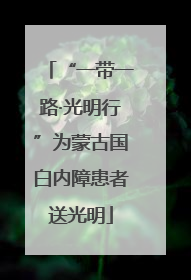 “一带一路·光明行”为蒙古国白内障患者送光明