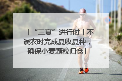 “三夏”进行时丨不误农时完成夏收夏种，确保小麦颗粒归仓