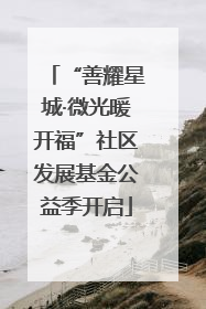 “善耀星城·微光暖开福”社区发展基金公益季开启