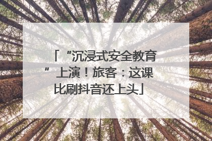 “沉浸式安全教育”上演！旅客：这课比刷抖音还上头