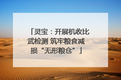 灵宝：开展机收比武检测 筑牢粮食减损“无形粮仓”