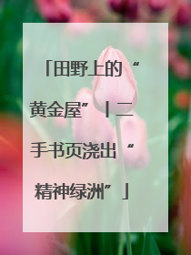 田野上的“黄金屋”丨二手书页浇出“精神绿洲”