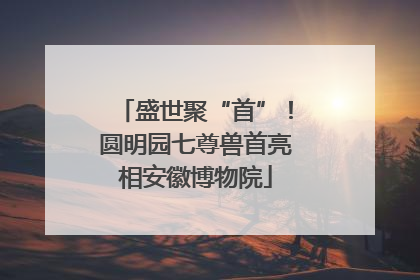 盛世聚“首”！圆明园七尊兽首亮相安徽博物院