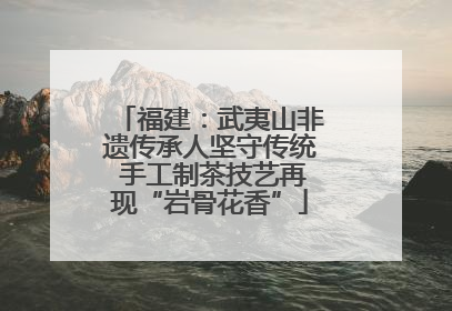 福建：武夷山非遗传承人坚守传统 手工制茶技艺再现“岩骨花香”