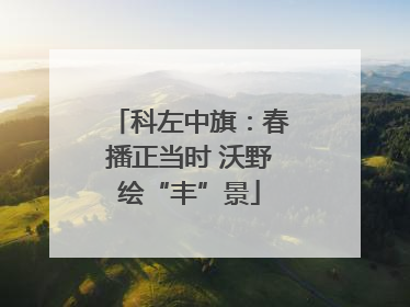 科左中旗：春播正当时 沃野绘“丰”景