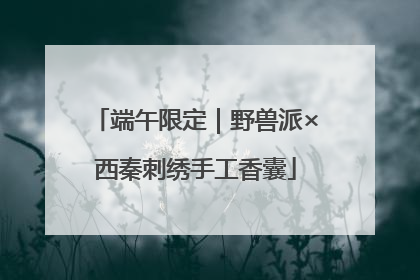 端午限定｜野兽派×西秦刺绣手工香囊