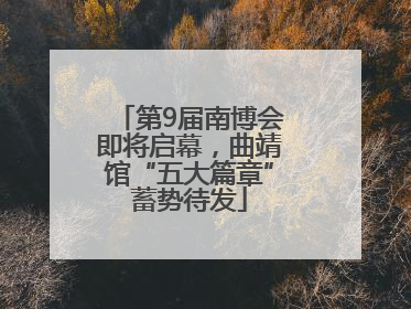 第9届南博会即将启幕，曲靖馆“五大篇章”蓄势待发