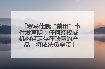 罗马仕就“禁用”事件发声明：任何经权威机构鉴定存在缺陷的产品，将依法负全责