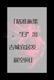 精准施策，“扫”出古城宜居发展空间