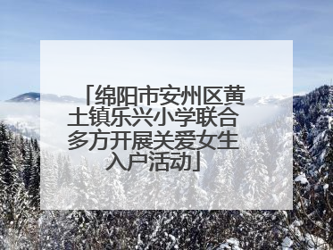 绵阳市安州区黄土镇乐兴小学联合多方开展关爱女生入户活动