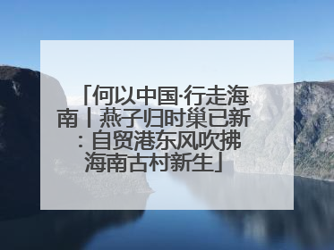何以中国·行走海南丨燕子归时巢已新：自贸港东风吹拂 海南古村新生