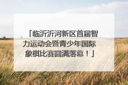 临沂沂河新区首届智力运动会暨青少年国际象棋比赛圆满落幕！