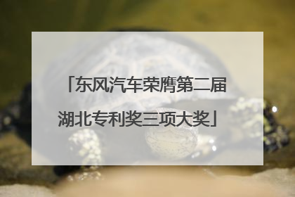东风汽车荣膺第二届湖北专利奖三项大奖