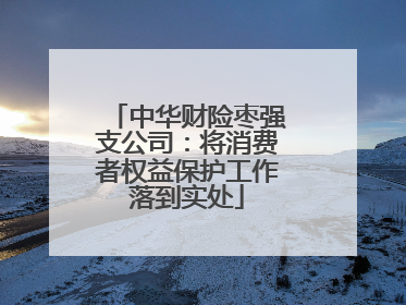 中华财险枣强支公司：将消费者权益保护工作落到实处