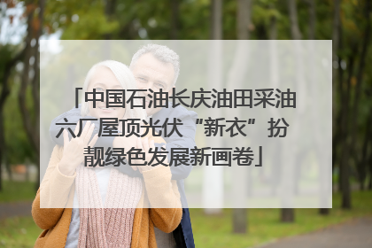 中国石油长庆油田采油六厂屋顶光伏“新衣”扮靓绿色发展新画卷
