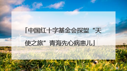 中国红十字基金会探望“天使之旅”青海先心病患儿