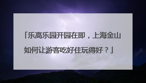乐高乐园开园在即，上海金山如何让游客吃好住玩得好？