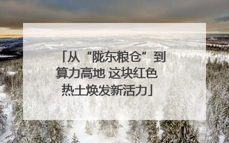 从“陇东粮仓”到算力高地 这块红色热土焕发新活力