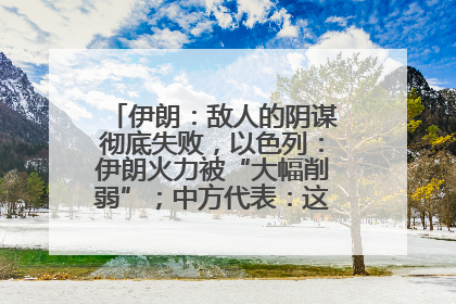 伊朗：敌人的阴谋彻底失败，以色列：伊朗火力被“大幅削弱”；中方代表：这次不能再有欺骗