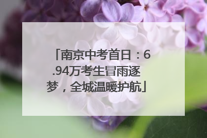 南京中考首日：6.94万考生冒雨逐梦，全城温暖护航