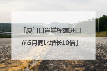 厦门口岸鲜榴莲进口 前5月同比增长10倍