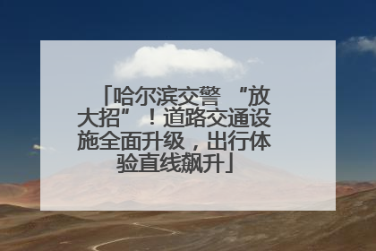 哈尔滨交警 “放大招”！道路交通设施全面升级，出行体验直线飙升