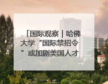 国际观察｜哈佛大学“国际禁招令”或加剧美国人才“出走潮”