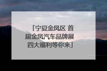 宁夏金凤区 首届金凤汽车品牌展四大福利等你来