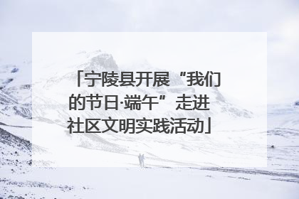 宁陵县开展“我们的节日·端午”走进社区文明实践活动