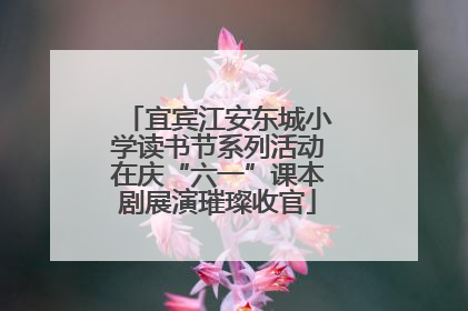 宜宾江安东城小学读书节系列活动在庆“六一”课本剧展演璀璨收官
