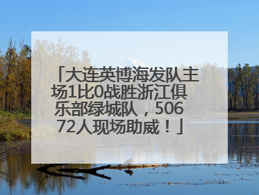 大连英博海发队主场1比0战胜浙江俱乐部绿城队，50672人现场助威！