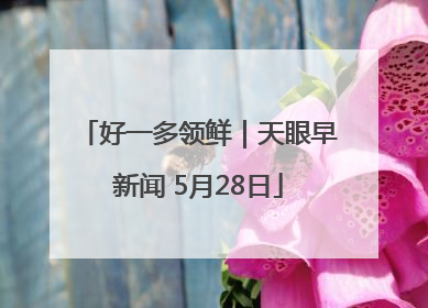 好一多领鲜｜天眼早新闻 5月28日