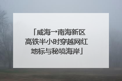威海→南海新区 高铁半小时穿越网红地标与秘境海岸