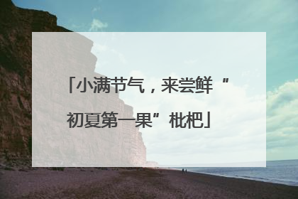 小满节气，来尝鲜“初夏第一果”枇杷