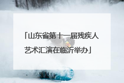 山东省第十一届残疾人艺术汇演在临沂举办