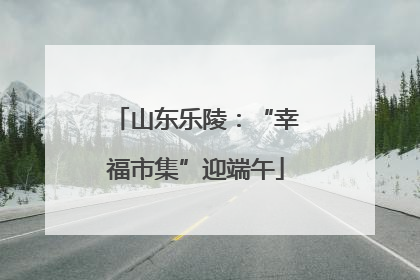 山东乐陵：“幸福市集”迎端午