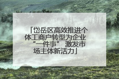 岱岳区高效推进个体工商户转型为企业“一件事” 激发市场主体新活力