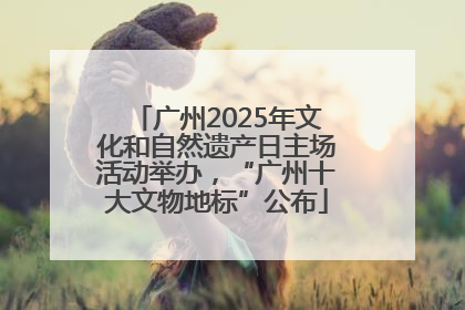 广州2025年文化和自然遗产日主场活动举办，“广州十大文物地标”公布