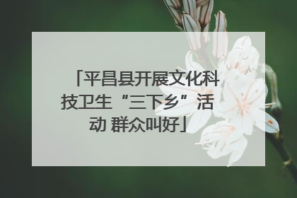 平昌县开展文化科技卫生“三下乡”活动 群众叫好