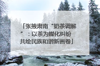 张掖肃南“奶茶调解”：以茶为媒化纠纷 共绘民族和谐新画卷