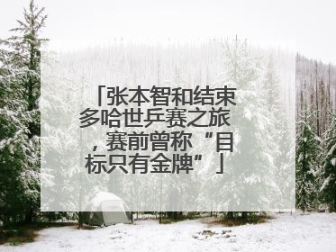 张本智和结束多哈世乒赛之旅，赛前曾称“目标只有金牌”