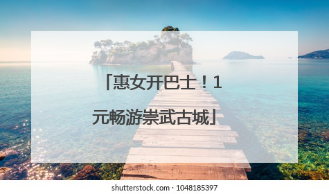 惠女开巴士！1元畅游崇武古城