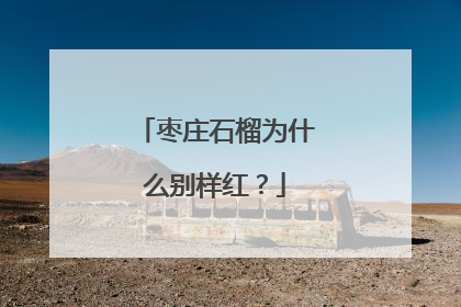 枣庄石榴为什么别样红？