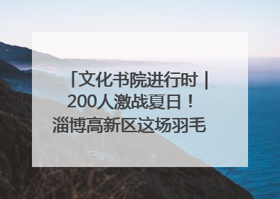 文化书院进行时｜200人激战夏日！淄博高新区这场羽毛球比赛太酷