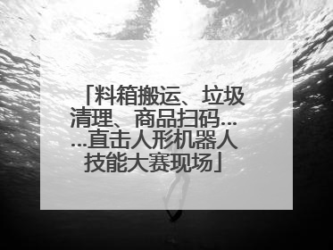 料箱搬运、垃圾清理、商品扫码……直击人形机器人技能大赛现场