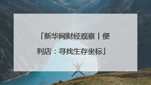 新华网财经观察丨便利店：寻找生存坐标