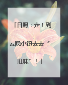 日照：走！到云隐小镇去去“班味”！
