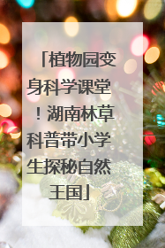 植物园变身科学课堂！湖南林草科普带小学生探秘自然王国