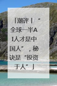 潮评丨“全球一半AI人才是中国人”，秘诀是“投资于人”