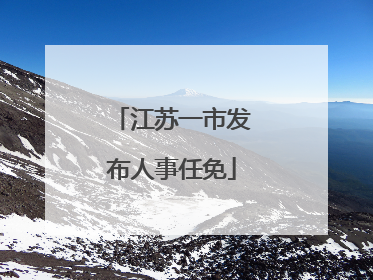 江苏一市发布人事任免